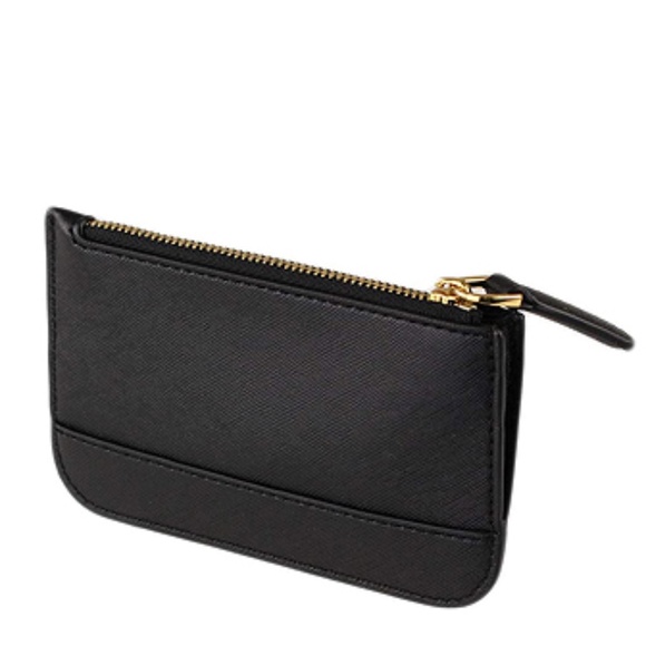 Marc Jacobs Branded Saffiano Coin Pouch In Black - Picture 4 of 5